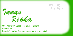 tamas ripka business card
